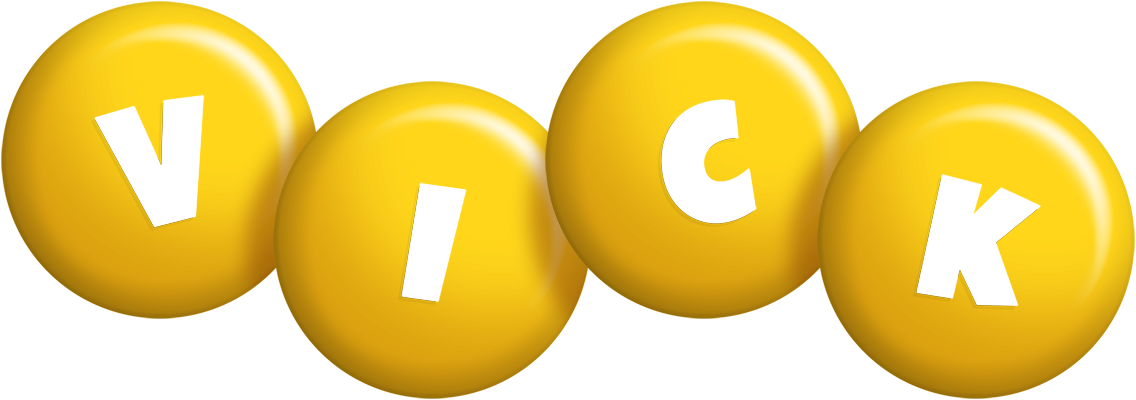 Vick candy-yellow logo