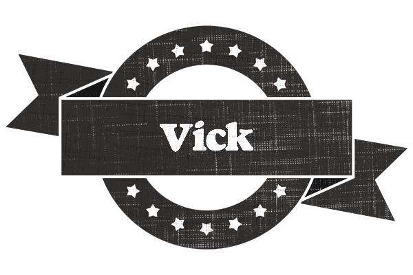 Vick grunge logo