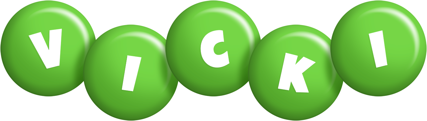 Vicki candy-green logo