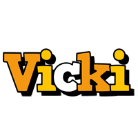 Vicki cartoon logo
