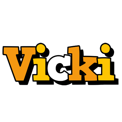 Vicki cartoon logo