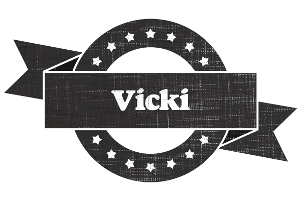Vicki grunge logo