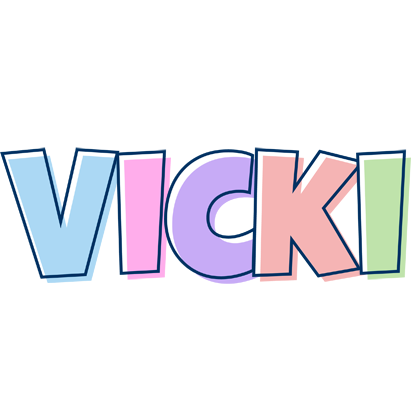 Vicki pastel logo