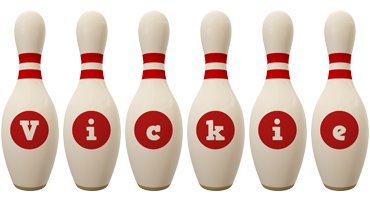 Vickie bowling-pin logo