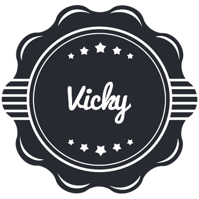 Vicky badge logo