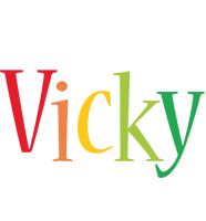 Vicky birthday logo