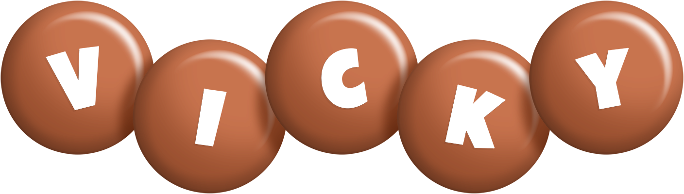 Vicky candy-brown logo