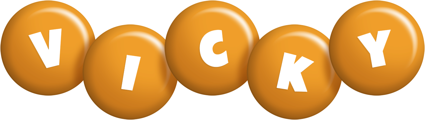Vicky candy-orange logo