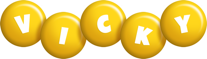Vicky candy-yellow logo