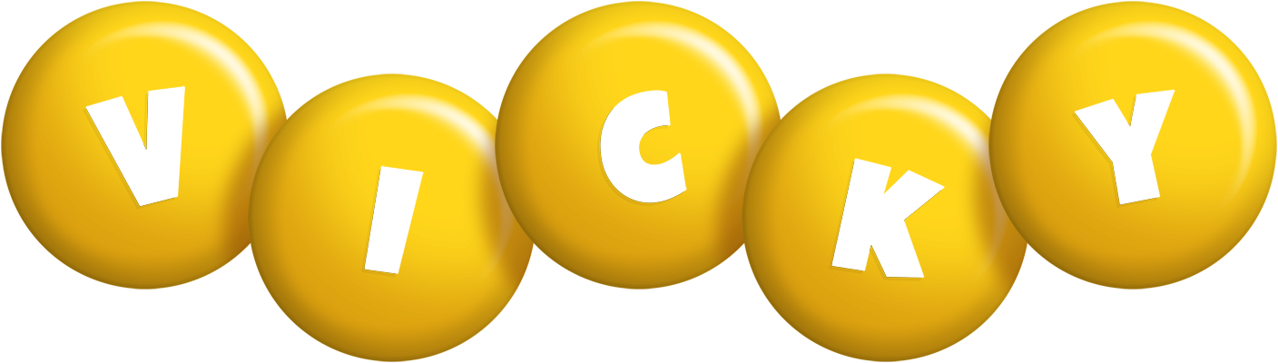Vicky candy-yellow logo