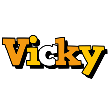 Vicky cartoon logo