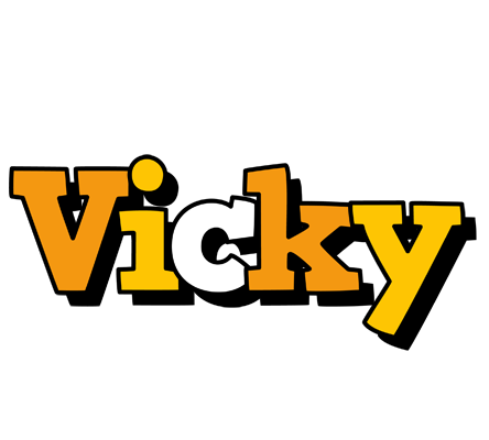 Vicky cartoon logo