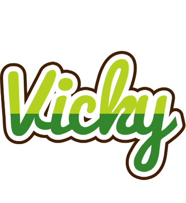 Vicky golfing logo