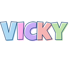 Vicky pastel logo