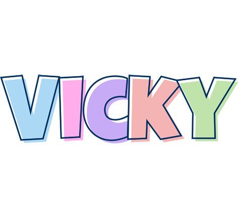 Vicky pastel logo