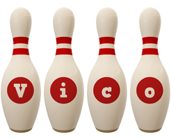 Vico bowling-pin logo