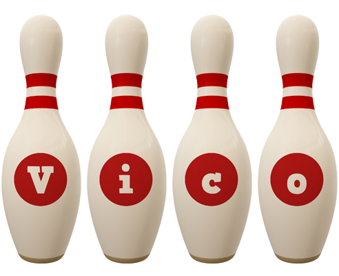 Vico bowling-pin logo