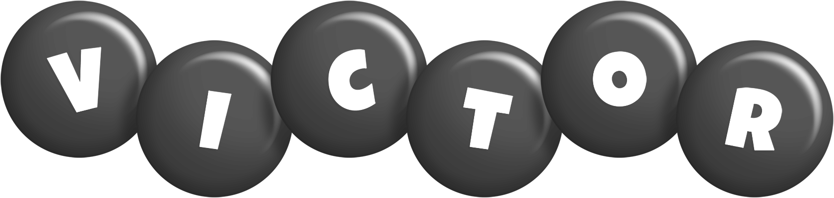 Victor candy-black logo