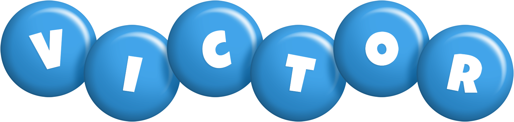 Victor candy-blue logo