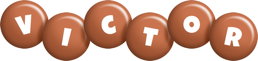 Victor candy-brown logo