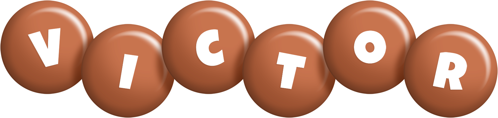 Victor candy-brown logo