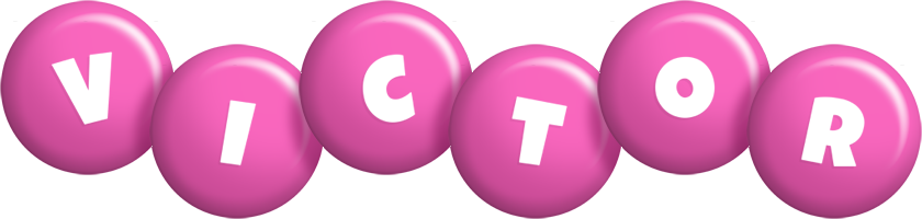 Victor candy-pink logo