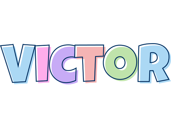 Victor pastel logo