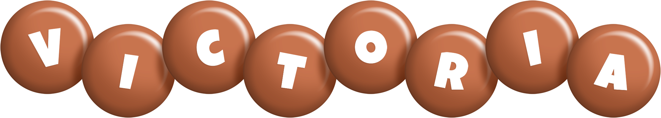 Victoria candy-brown logo