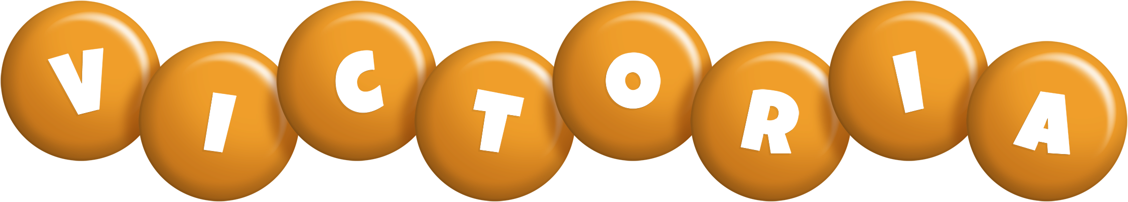 Victoria candy-orange logo