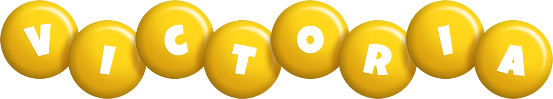 Victoria candy-yellow logo