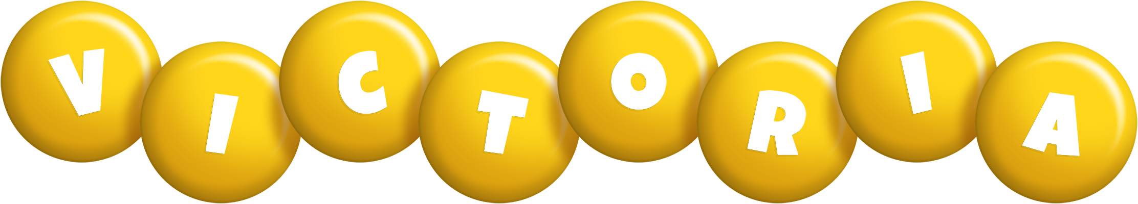 Victoria candy-yellow logo