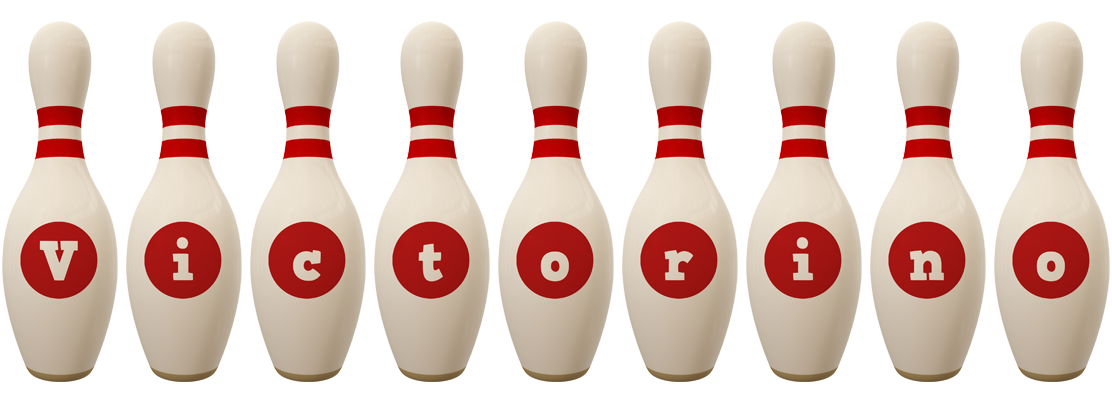 Victorino bowling-pin logo
