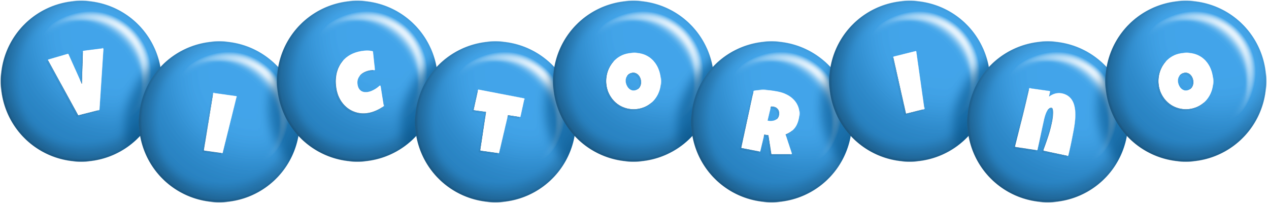 Victorino candy-blue logo