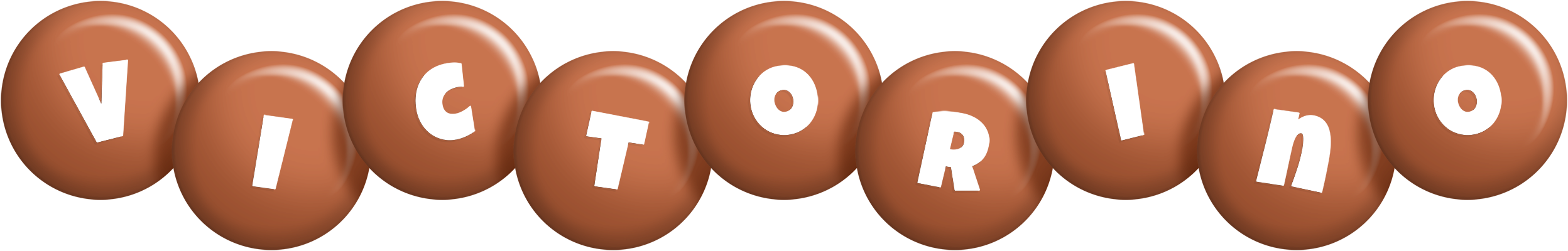 Victorino candy-brown logo