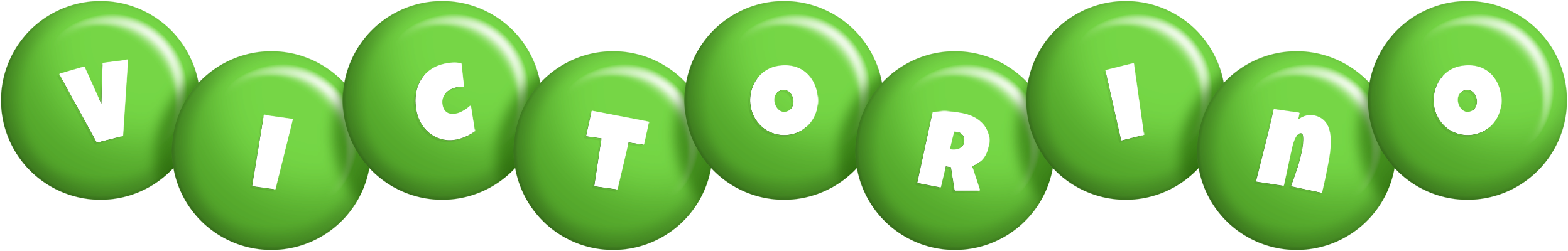 Victorino candy-green logo
