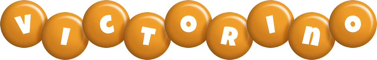 Victorino candy-orange logo