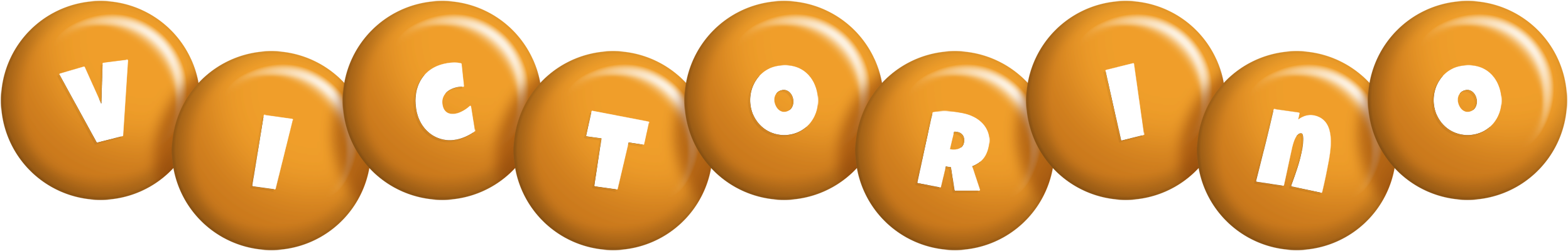 Victorino candy-orange logo