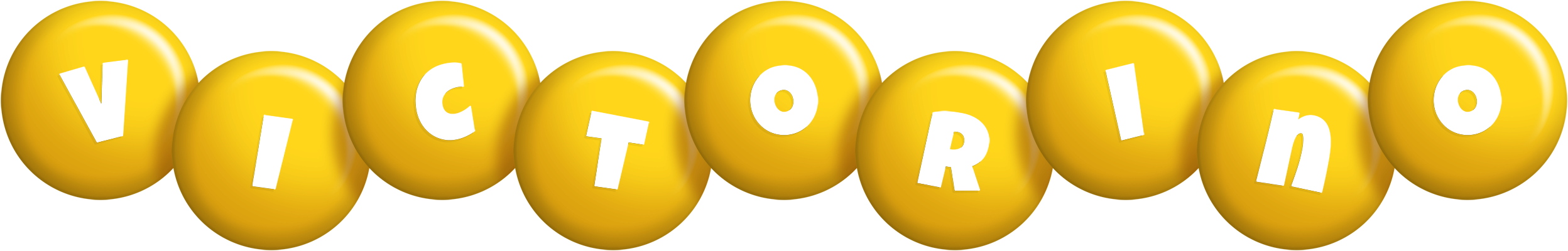 Victorino candy-yellow logo