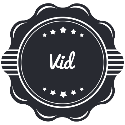 Vid badge logo