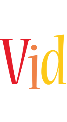Vid birthday logo