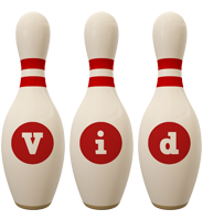 Vid bowling-pin logo