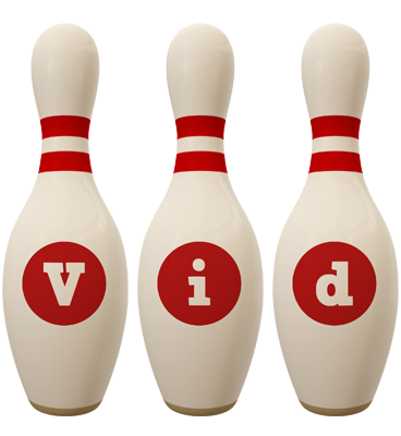 Vid bowling-pin logo