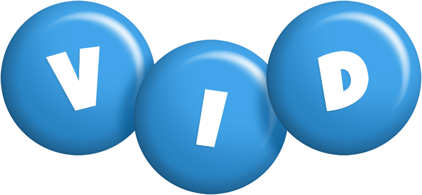 Vid candy-blue logo