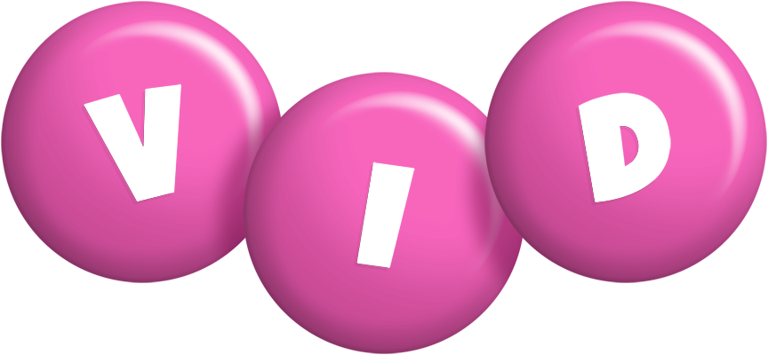 Vid candy-pink logo