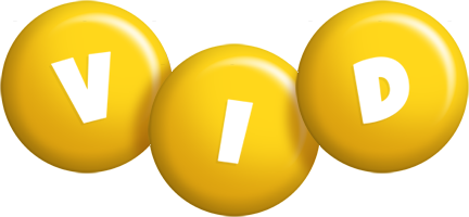 Vid candy-yellow logo