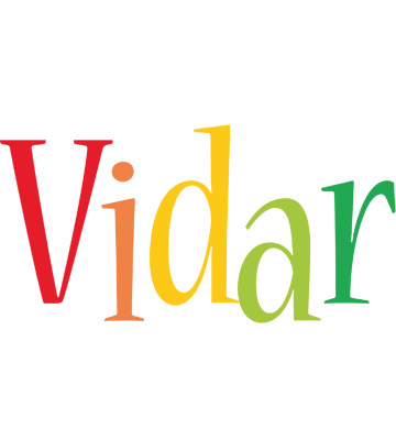 Vidar birthday logo