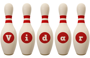 Vidar bowling-pin logo