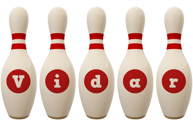 Vidar bowling-pin logo