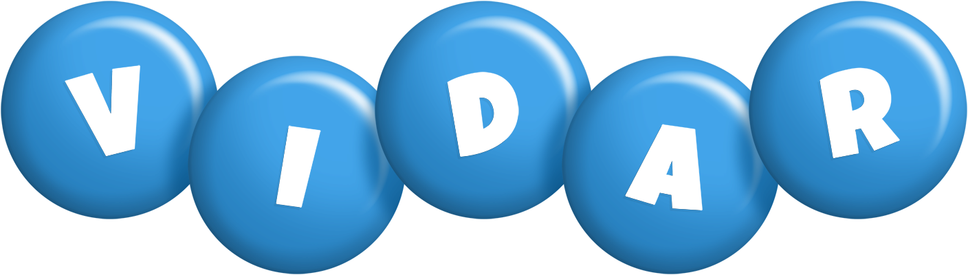 Vidar candy-blue logo