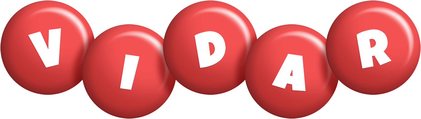Vidar candy-red logo
